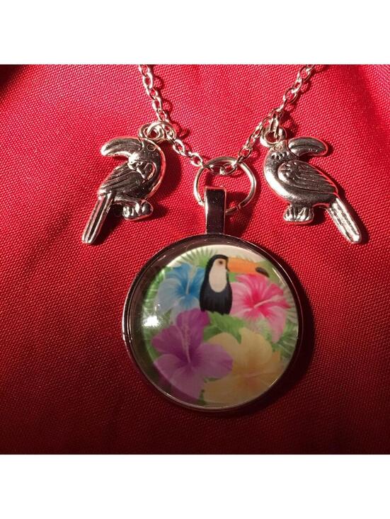 Jewelry - 20.5” Jungle Toucan Necklace
